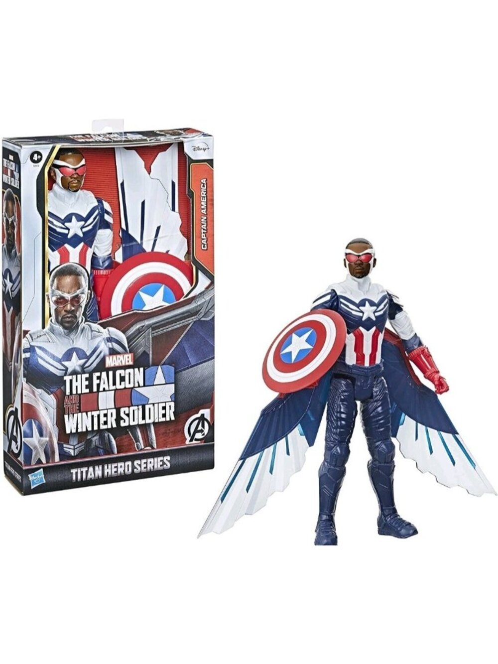 The Falcon & Winter Soldier CAPTAIN AMERICA (SAM WILSON) FIGURE Titan Heroes NEW